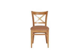 Стул МАРИО т.0/тк. Velvet Lux 51 (2С) беж (Светлый бук без тонировки) бук - фото 2