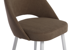 Стул ЭРИКА белый/тк. Оникс 05 латте - фото 5