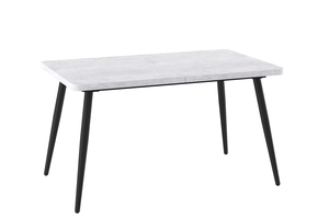 Стол прямоугольный BORG RADIAL-140  140+40*85 черный/ламинат серый сланец