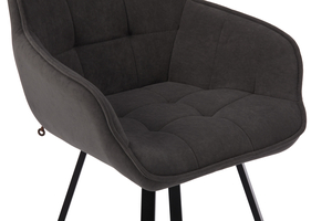 Стул ROMEO-FIX черный/велюр ANTRACITE LUX b28 антрацит - фото 5