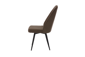 Стул поворотный LEONARD M-R1 черный/велюр BROWN LUX b29 коричневый - фото 4