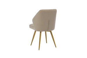 Стул поворотный MICHAEL-R1 золото/велюр CREAM LUX b3 крем - фото 5