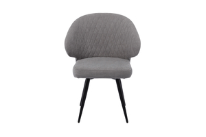 Стул поворотный ROB-R1 черный/велюр GREY LUX b22 серый