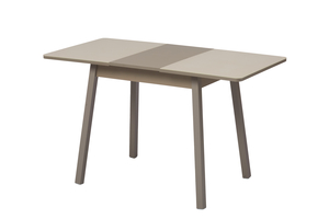 Стол прямоугольный TIRK RADIAL-94  94+32*64 капучино/стекло капучино - фото 2