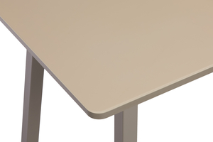Стол прямоугольный TIRK RADIAL-94  94+32*64 капучино/стекло капучино - фото 4