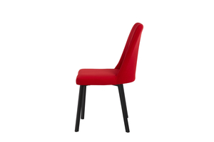 Стул РЕТРО ПОЛОСКА черный/тк. алый Ловели 43 (С119) - фото 3