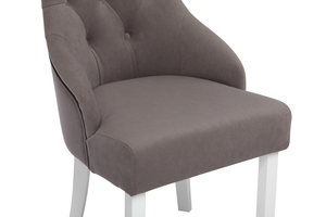 Стул ЭМИЛИ белый/тк. Гулати 04 латте - фото 5