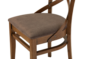 Стул СОЛО т.004/тк. Loft 232 (2С) коричневый (Светлый дуб с черной патиной) - фото 5