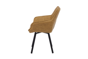 Стул поворотный ROMEO черный/замша LUX mokko К14 - фото 3