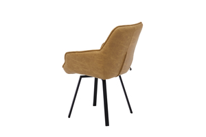 Стул поворотный ROMEO черный/замша LUX mokko К14 - фото 4