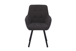 Стул поворотный ROMEO черный/велюр ANTRACITE LUX b28 антрацит