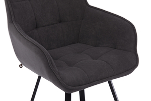 Стул поворотный ROMEO черный/велюр ANTRACITE LUX b28 антрацит - фото 5