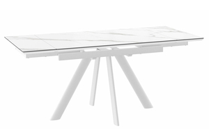 Стол прямоугольный JACK-120  120+30+30*80 белый/Calakatta St Cer - фото 2