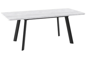 Стол прямоугольный LEON LUX RADIAL-160  160+45*90 черный/ламинат серый сланец - фото 2