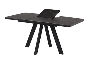 Стол прямоугольный BOBY RADIAL-120  120+40*80 черный/Stone Black St Cer - фото 2