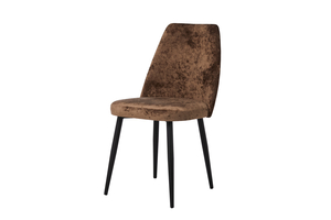 Стул МИА черный/тк. Плюш корица