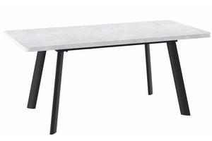 Стол прямоугольный LEON LUX RADIAL-140  140+40*85 черный/ламинат серый сланец - фото 2