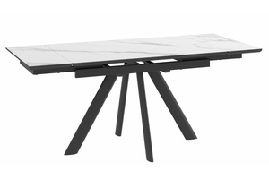 Стол прямоугольный JACK-120  120+30+30*80 черный/Calakatta St Cer - фото 2
