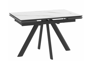 Стол прямоугольный JACK-120  120+30+30*80 черный/Calakatta St Cer
