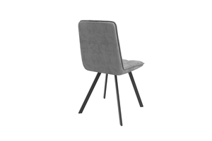 Стул РОМ Д черный/велюр Б22 серый - фото 2