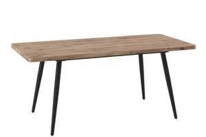 Стол прямоугольный BORG RADIAL-140  140+40*85 черный/ламинат дуб веллингтон - фото 2