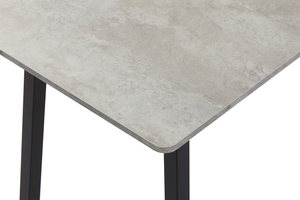 Стол прямоугольный TIRK RADIAL-94  94+32*64 черный/серый сланец - фото 4