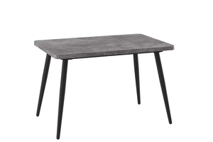 Стол прямоугольный BORG RADIAL-120  120+40*80 черный/ламинат дымчатая керамика