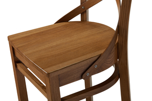 Стул барный СОЛО-Б т.002 с жестким сидением (Светлый дуб с коричневой патиной) - фото 5