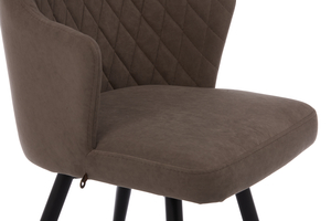 Стул поворотный FREDDY-R1 черный/велюр LATTE LUX b5 - фото 6