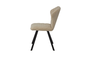 Стул ROBBY D черный/велюр CREAM LUX b3 крем - фото 3