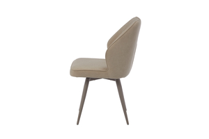 Стул поворотный MICHAEL-R1 капучино/велюр CREAM LUX b3 крем - фото 4