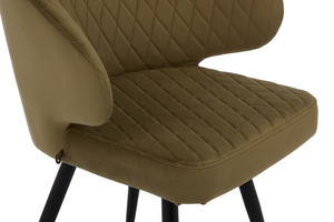 Стул поворотный ROB-R1 черный/велюр OLIVE LUX d12 - фото 6