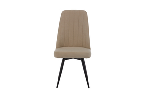 Стул поворотный LEONARD M-R1 черный/велюр CREAM LUX b3 - фото 2