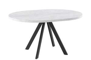 Стол круглый RONDO M-110 110+35*110 черный/ламинат серый сланец - фото 2