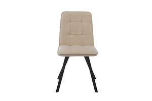 Стул ROM D черный/велюр CREAM LUX b03 крем