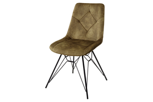 Стул Марбелла PK6015-13 черный/тк. велюр античный олива 213