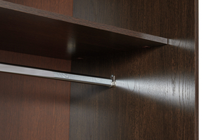 Шкаф-купе 270*58*240 3дв. венге (глухой) профиль венге матовый, ПАЗ - фото 4