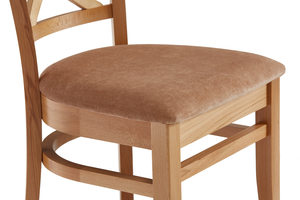 Стул МАРИО т.0/тк. Velvet Lux 51 (2С) беж (Светлый бук без тонировки) бук - фото 5