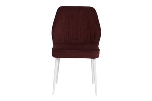 Стул Мишель белый/велюр О13 бордо - фото 2