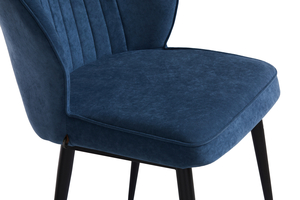 Стул Мишель черный/велюр Б8 синий - фото 4