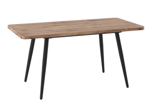 Стол прямоугольный закругленный БОРГ-120  120+40*80 черный/ламинат дуб веллингтон - фото 2