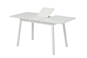 Стол прямоугольный TIRK RADIAL-110  110+32*70 белый/стекло белое - фото 3