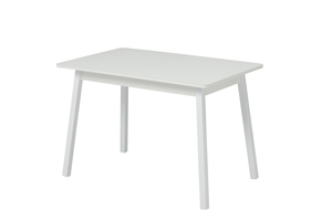 Стол прямоугольный TIRK RADIAL-110  110+32*70 белый/стекло белое