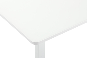 Стол прямоугольный TIRK RADIAL-110  110+32*70 белый/стекло белое - фото 4