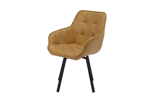 Стул поворотный РОМЕО-360 черный/К14 мокко - фото 2