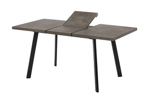 Стол прямоугольный BORG-120 120+40*80 черный/ламинат дымчатая керамика - фото 3