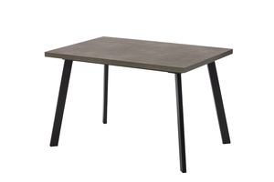 Стол прямоугольный BORG-120 120+40*80 черный/ламинат дымчатая керамика