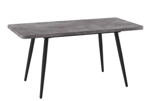 Стол прямоугольный закругленный БОРГ-120  120+40*80 черный/ламинат дымчатая керамика - фото 2