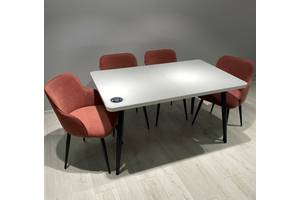 Стол прямоугольный BORG RADIAL-140  140+40*85 черный/стекло белое оптивайт, вкладка стекло - фото 4