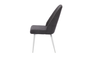 Стул ЛЕОНАРД М белый/велюр Б28 антрацит - фото 3